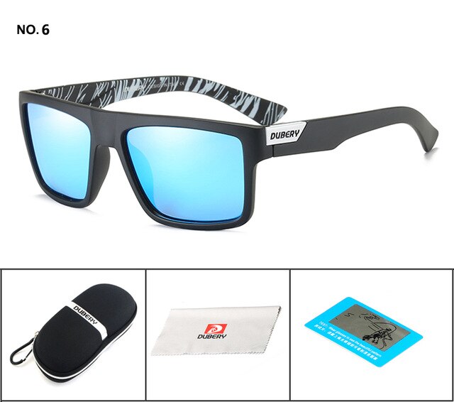 Mirror Lens Square Polarized Sunglasses - DuberyShades