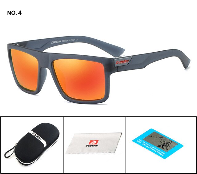 Mirror Lens Square Polarized Sunglasses - DuberyShades